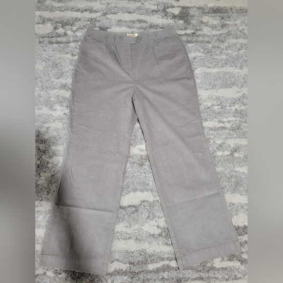 Talbots Petite Strech 14 Gray Corduroy Pants - Picture 4 of 16